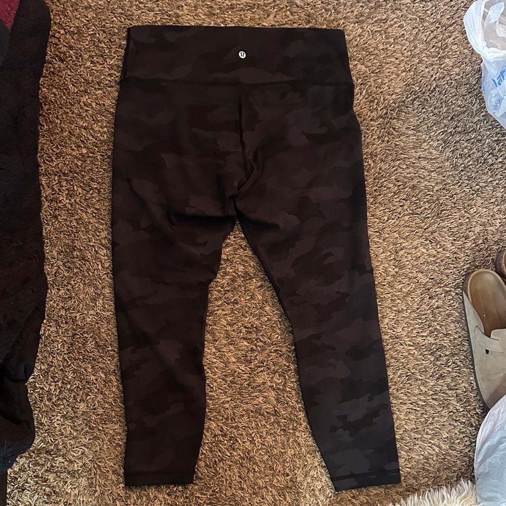 lululemon Black Camo High-Rise Leggings